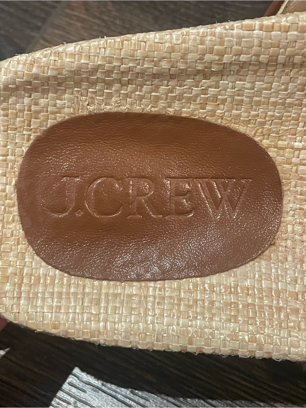 J. Crew Marlow Slip On Sandals In Raffia Beach Coastal Vacation Resortwear 8.5 - Picture 11 of 12